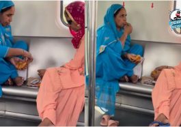 Delhi, Delhi Metro, Viral Video, samosa