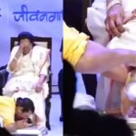 Sonu Nigam washed Asha Bhosle feet, Sonu Nigam asha bhosle feet